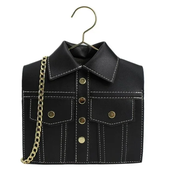 Bags Womens Shirt Shapeleather Jacket Novelty Crossbody Bag
